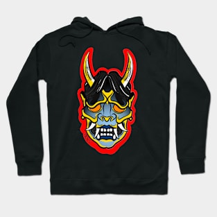 Oni demon slate gray and red Hoodie